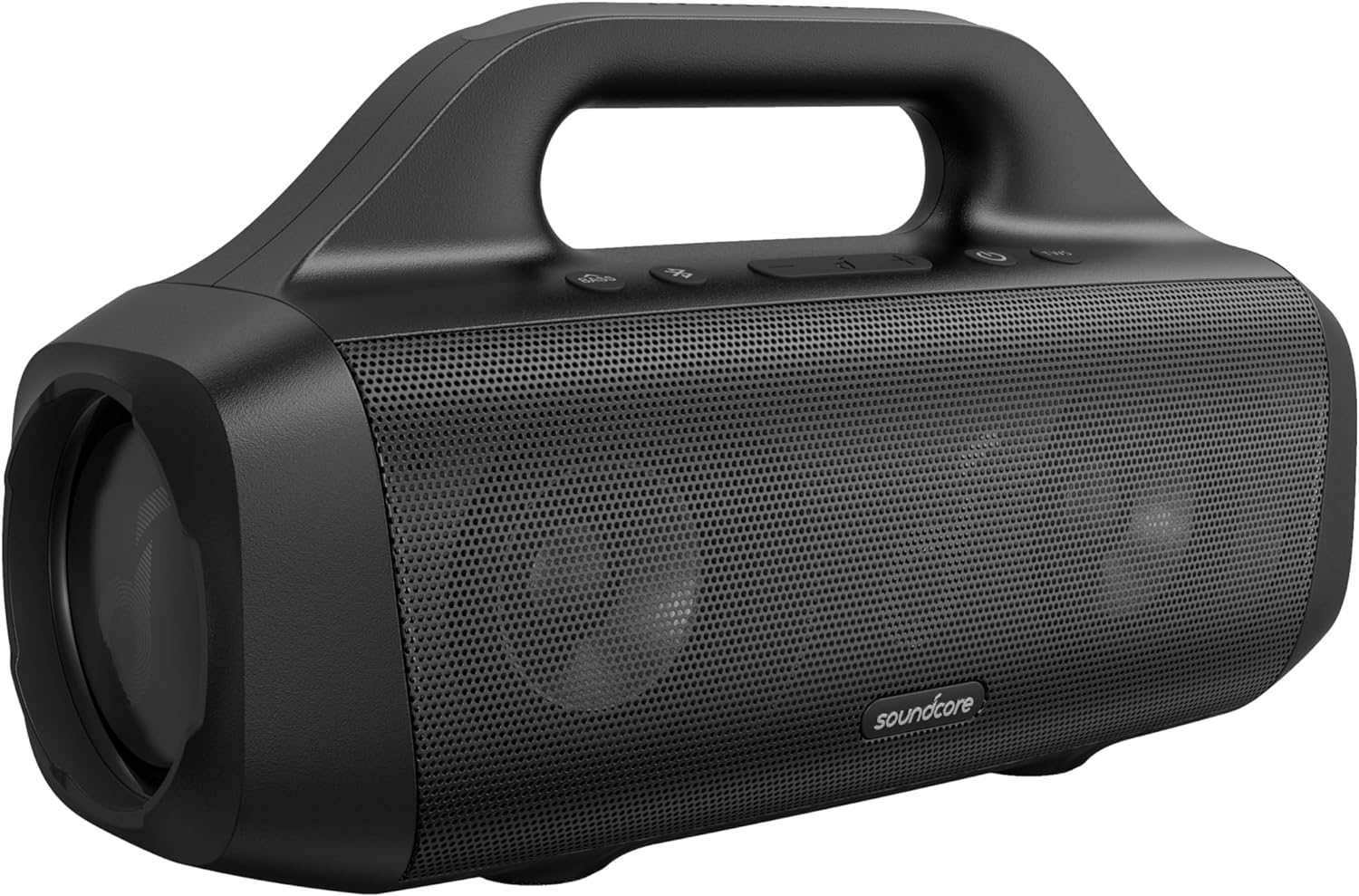 Soundcore Anker Motion Boom Waterproof Bluetooth Speaker with Titanium Drivers, BassUp Technology, IPX7, 24H Playtime, App, Built-in Handle, Outdoor Speaker for Camping, Pool, Beach, Backyard-0