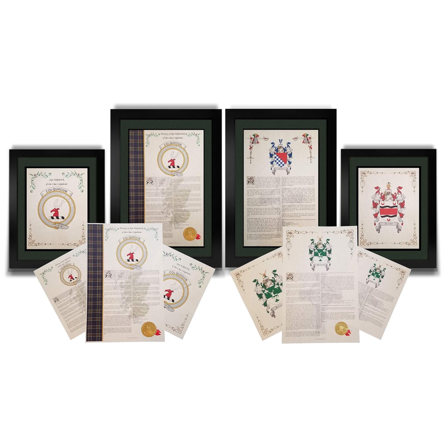 Harrington - Coat of Arms, Crest & History 11x17 Print - Surname Origin: Scotland-4