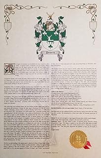 Harrington - Coat of Arms, Crest & History 11x17 Print - Surname Origin: Ireland