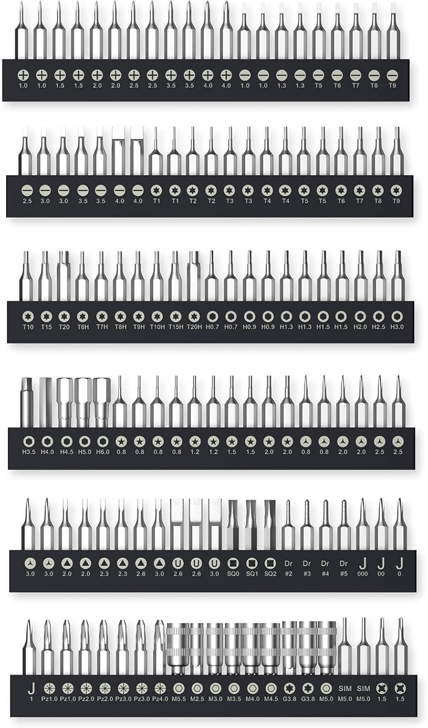 Precision Screwdriver Set for Electronics Repair, JAKEMY 141 in 1 Professional Multi-bits Pro Tech Toolkit for Laptop, Computer, MacBook, Phone, Watch, Eyeglasses, Console, Modding, DIY, Toy-6