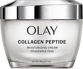 Olay Collagen Peptide Face Moisturizer, Firm - Plump - Hydrate, Fragrance Free Cream with Vitamin B3+, 1.7 oz