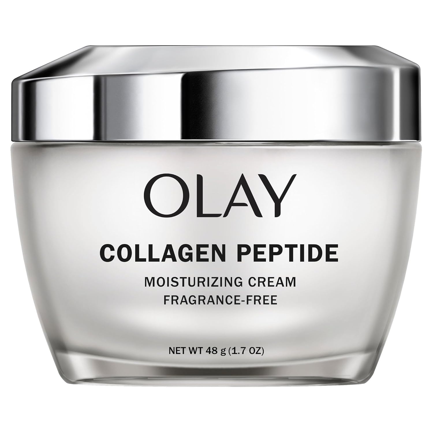 Olay Collagen Peptide Face Moisturizer, Firm - Plump - Hydrate, Fragrance Free Cream with Vitamin B3+, 1.7 oz-0