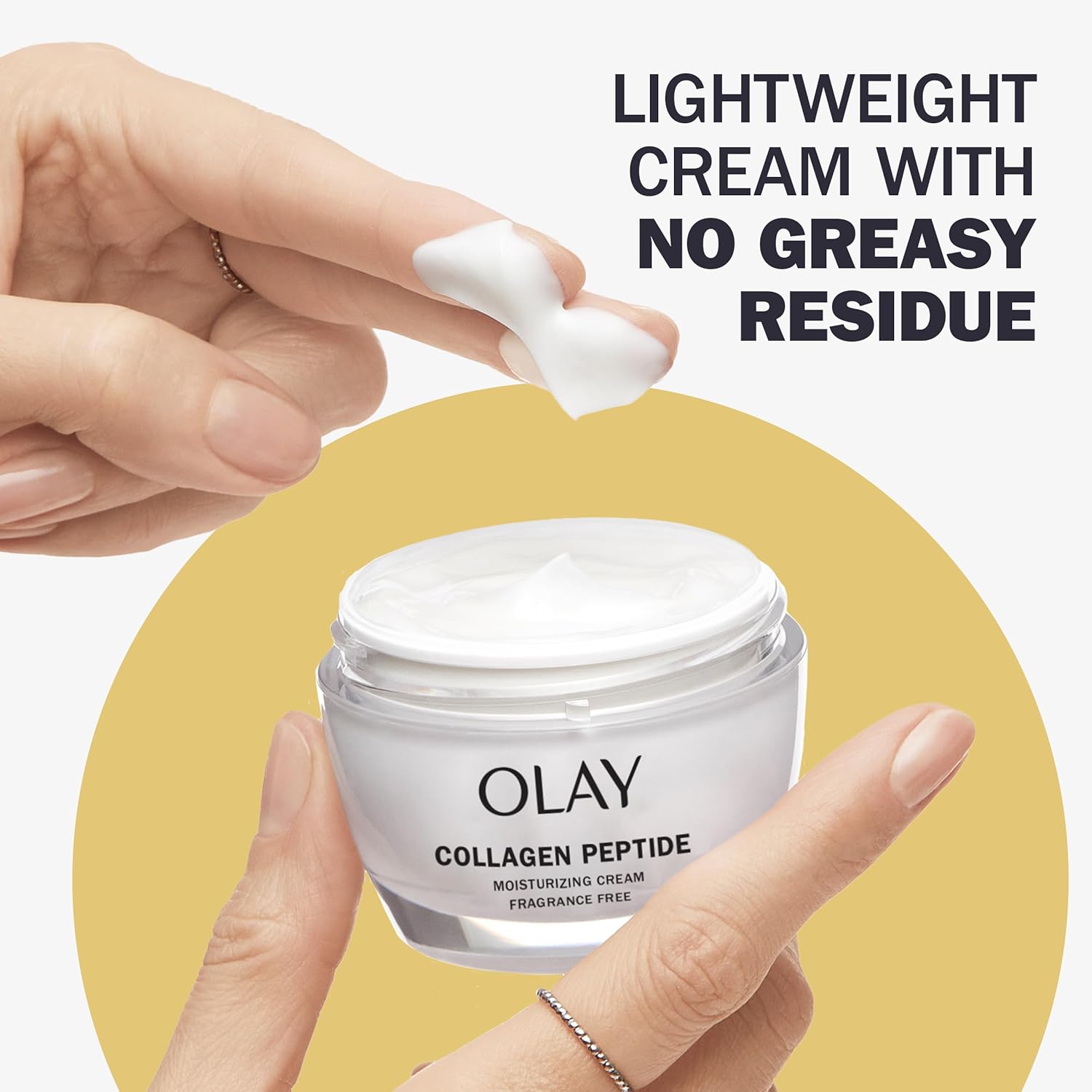 Olay Collagen Peptide Face Moisturizer, Firm - Plump - Hydrate, Fragrance Free Cream with Vitamin B3+, 1.7 oz-4