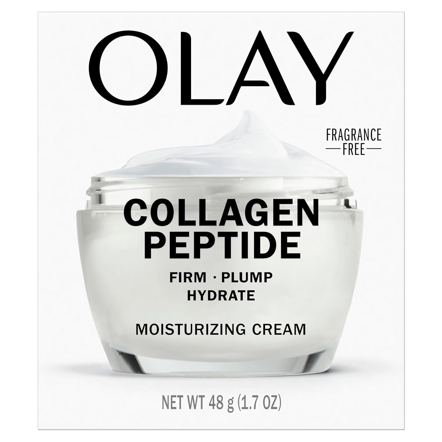 Olay Collagen Peptide Face Moisturizer, Firm - Plump - Hydrate, Fragrance Free Cream with Vitamin B3+, 1.7 oz-7