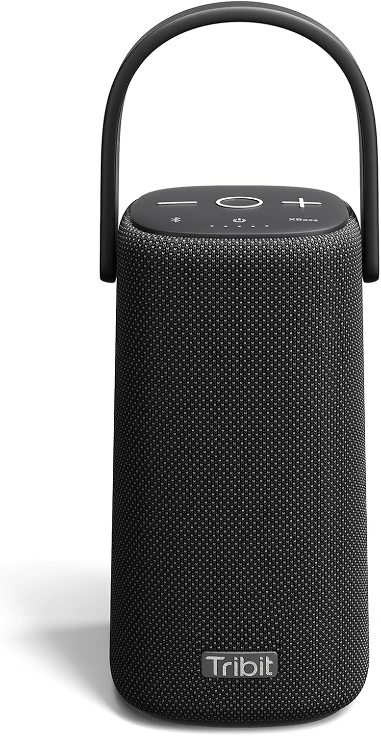 Tribit Upgraded StormBox Pro Portable Bluetooth Speaker with High Fidelity 360 Sound, Bluetooth 5.3, 3 Drivers with 2 Passive Radiators, Built-in XBass, 24H Playtime, IP67 Waterproof for Outdoors-0