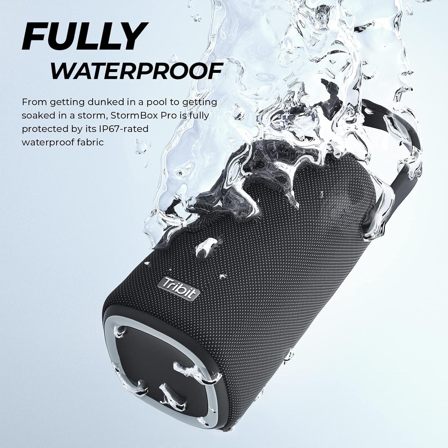 Tribit Upgraded StormBox Pro Portable Bluetooth Speaker with High Fidelity 360 Sound, Bluetooth 5.3, 3 Drivers with 2 Passive Radiators, Built-in XBass, 24H Playtime, IP67 Waterproof for Outdoors-2