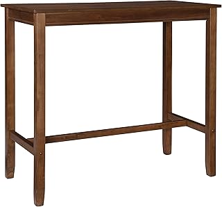 Linon 42 inch Height Pub Claridge Table, Rustic Brown Bar