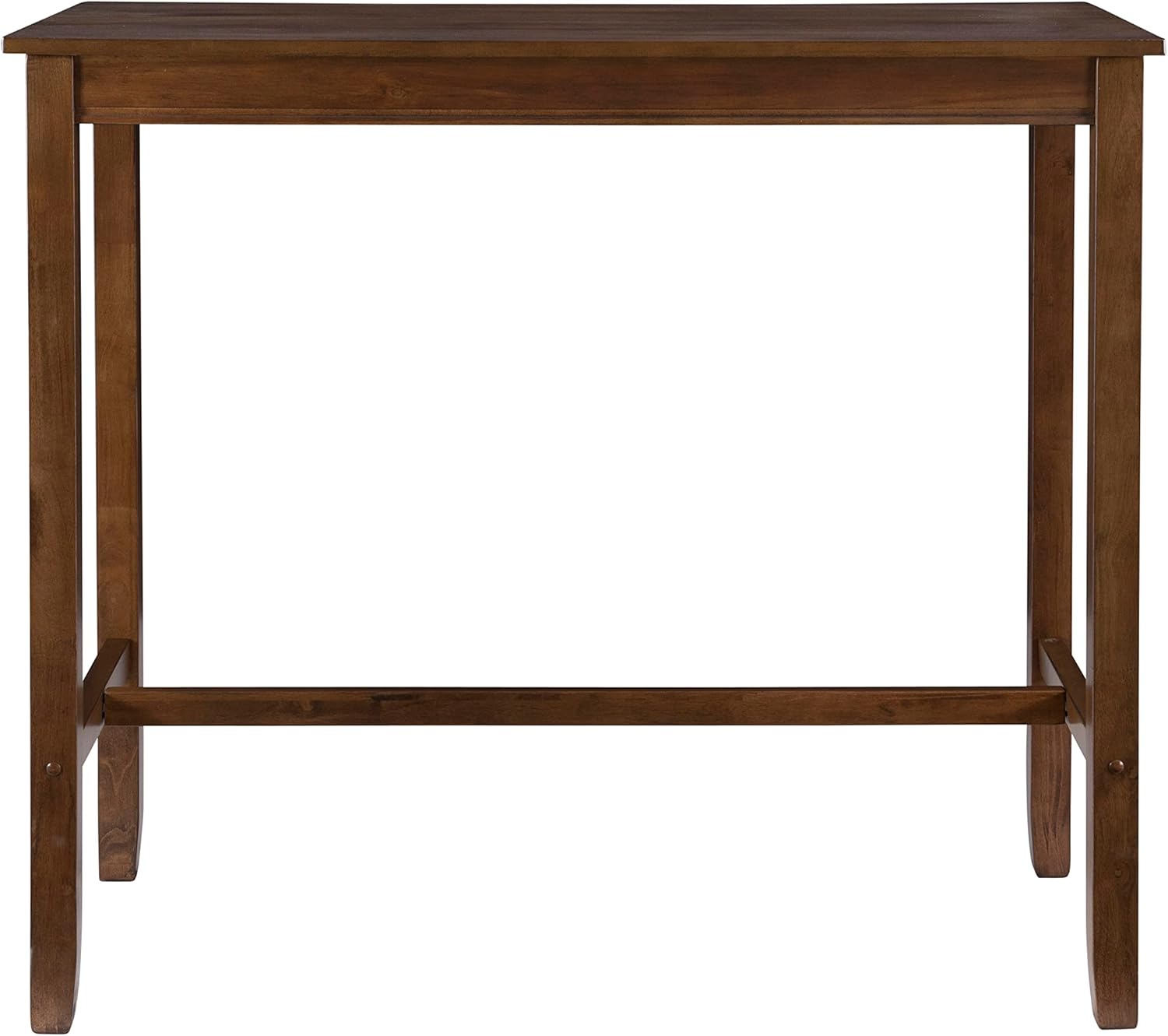 Linon 42 inch Height Pub Claridge Table, Rustic Brown Bar-4