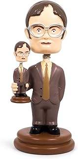 Surreal Entertainment The Office Double Dwight Resin Bobblehead | Collectible Action Figure Statue, Desk Toy Accessories | Novelty Gifts for Home Office Decor | 5 Inches Tall