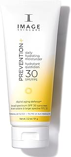 IMAGE Skincare PREVENTION+ Daily Hydrating Moisturizer SPF 30, Zinc Oxide Face Sunscreen Lotion with Sheer Finish, Amazon Exclusive, 3.2 oz