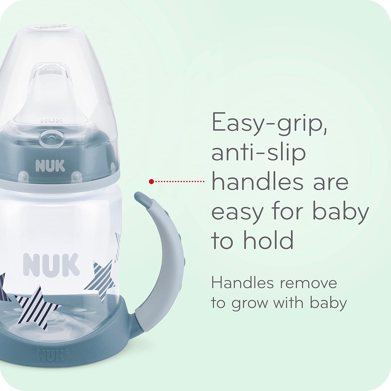 NUK Learner Cup, 6+ Months, Timeless Collection, Amazon Exclusive, 5 Oz, Pack of 2 – BPA Free, Spill Proof Sippy Cup-1