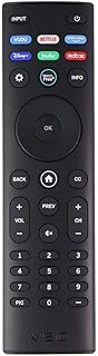 Vizio Remote (XRT140) with Vudu/Netflix/Prime/Disney/Hulu/Redbox Keys - Black