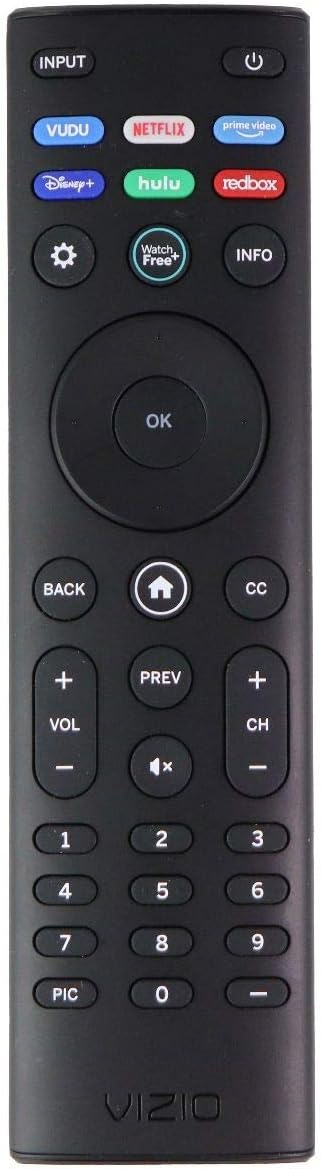 Vizio Remote (XRT140) with Vudu/Netflix/Prime/Disney/Hulu/Redbox Keys - Black-0