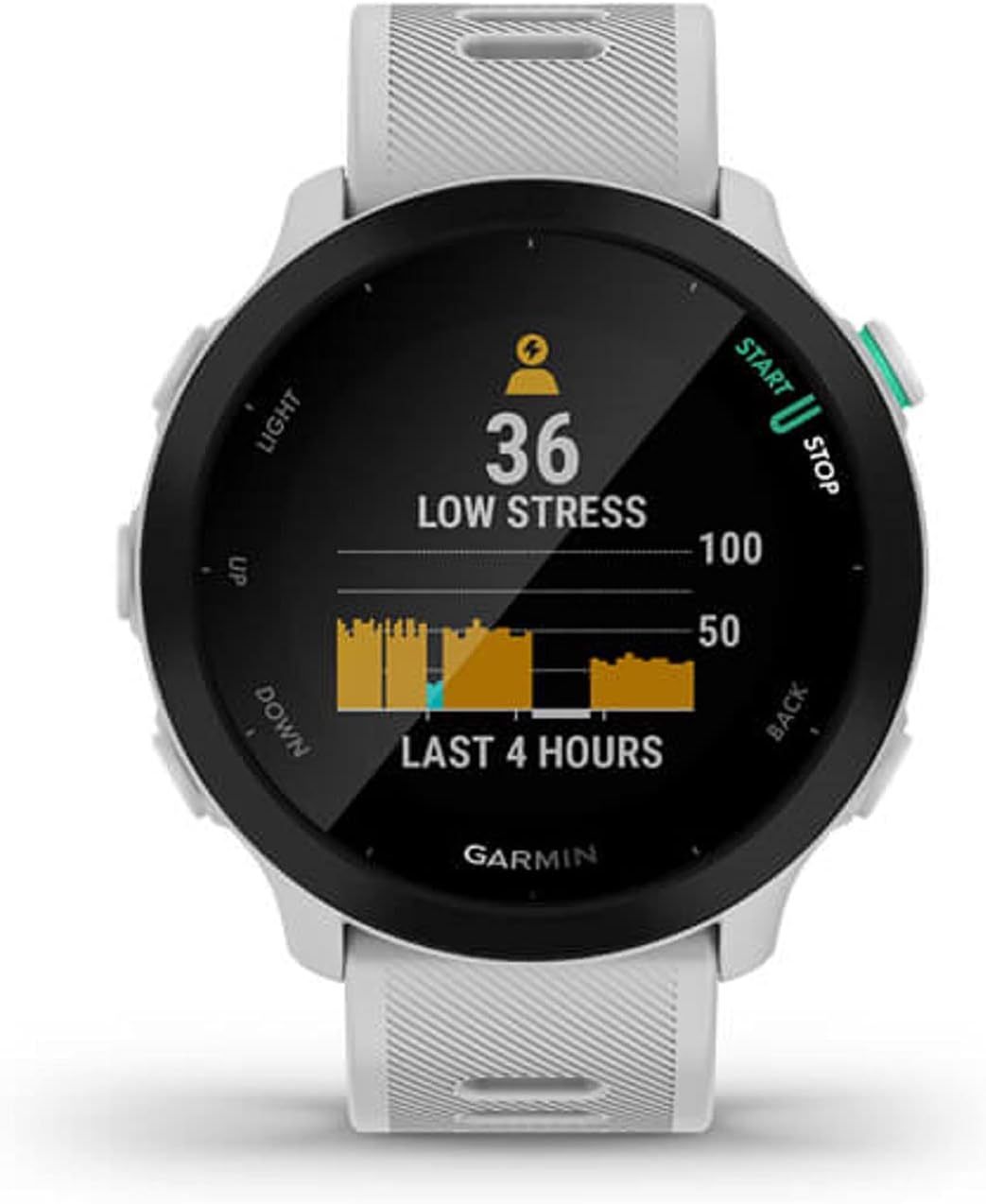 Garmin Forerunner 55, GPS Running Watch with Daily Suggested Workouts, Up to 2 weeks of Battery Life, White-5