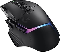 Logitech G502 X Plus Lightspeed Wireless Optical Mouse - LIGHTFORCE hybrid switches, LIGHTSYNC RGB, HERO 25K gaming sensor, compatible with PC - macOS/Windows - Black