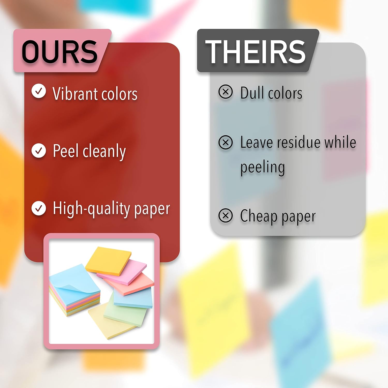 Mr. Pen- Sticky Notes, 3”x3”, 12 Pads, Pastel Colors Sticky Notes, Sticky Note, Self-Stick Note Pads, Sticky Pads Sticky Notes Aesthetic, Colorful Sticky Notes, Sticky Notes Bulk Sticky Notes-3