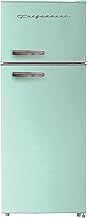 Frigidaire EFR753-MINT 2 Door Apartment Size Refrigerator with Freezer, 7.5 cu ft, Retro, Mint