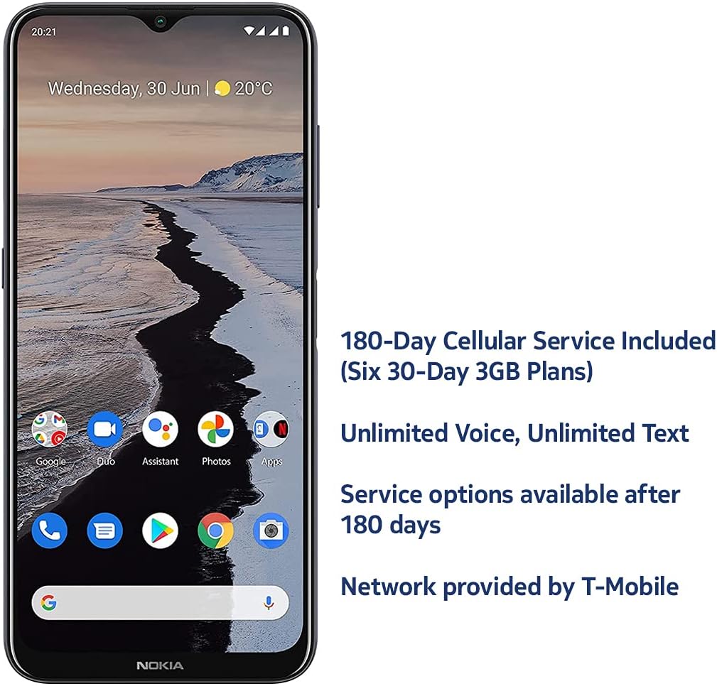 Nokia G10 | Android 11 | Unlocked Smartphone | 3-Day Battery | Dual SIM | US Version | 3/32GB | 6.52-Inch Screen | 13MP Triple Camera | Polar Night-5