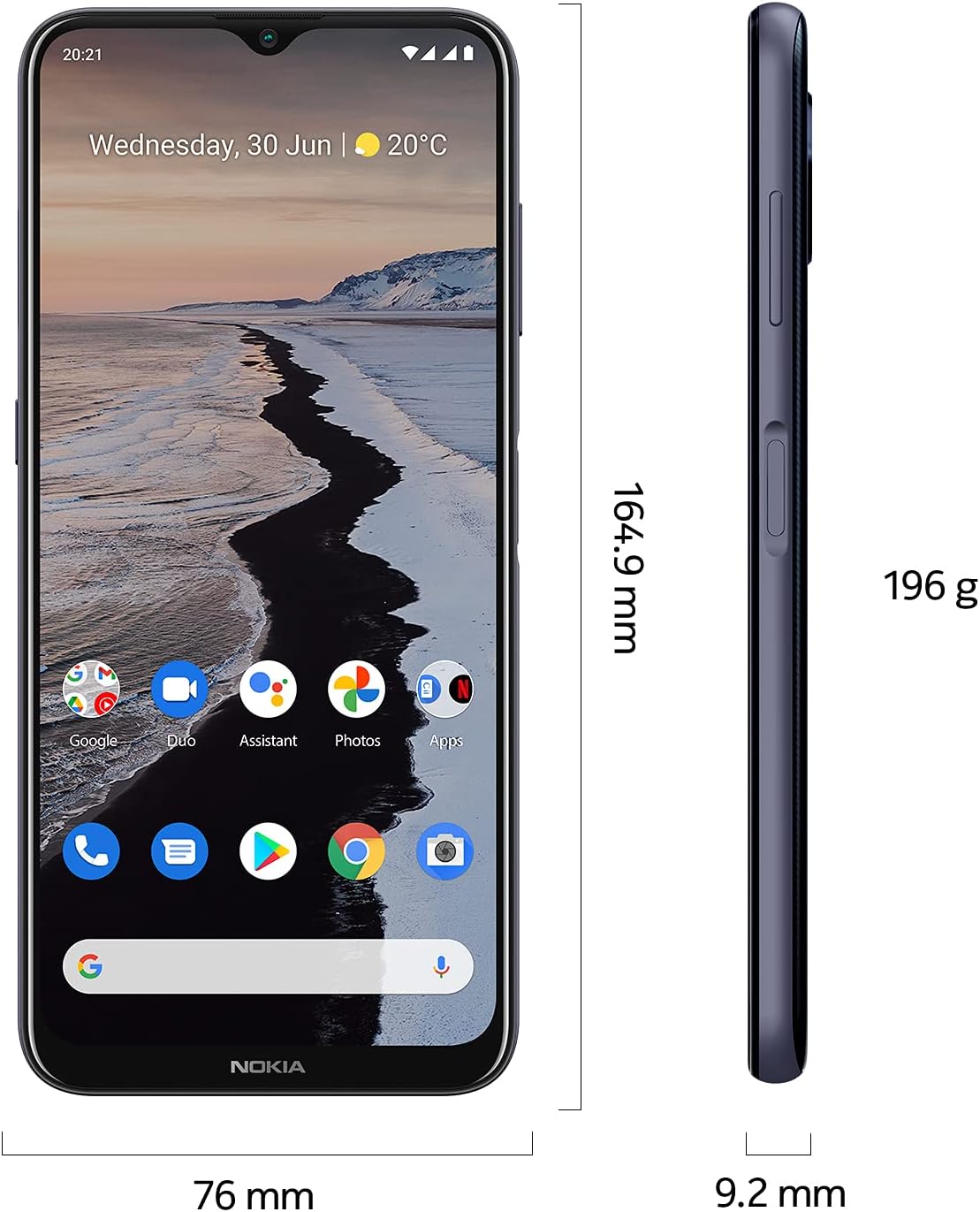 Nokia G10 | Android 11 | Unlocked Smartphone | 3-Day Battery | Dual SIM | US Version | 3/32GB | 6.52-Inch Screen | 13MP Triple Camera | Polar Night-7