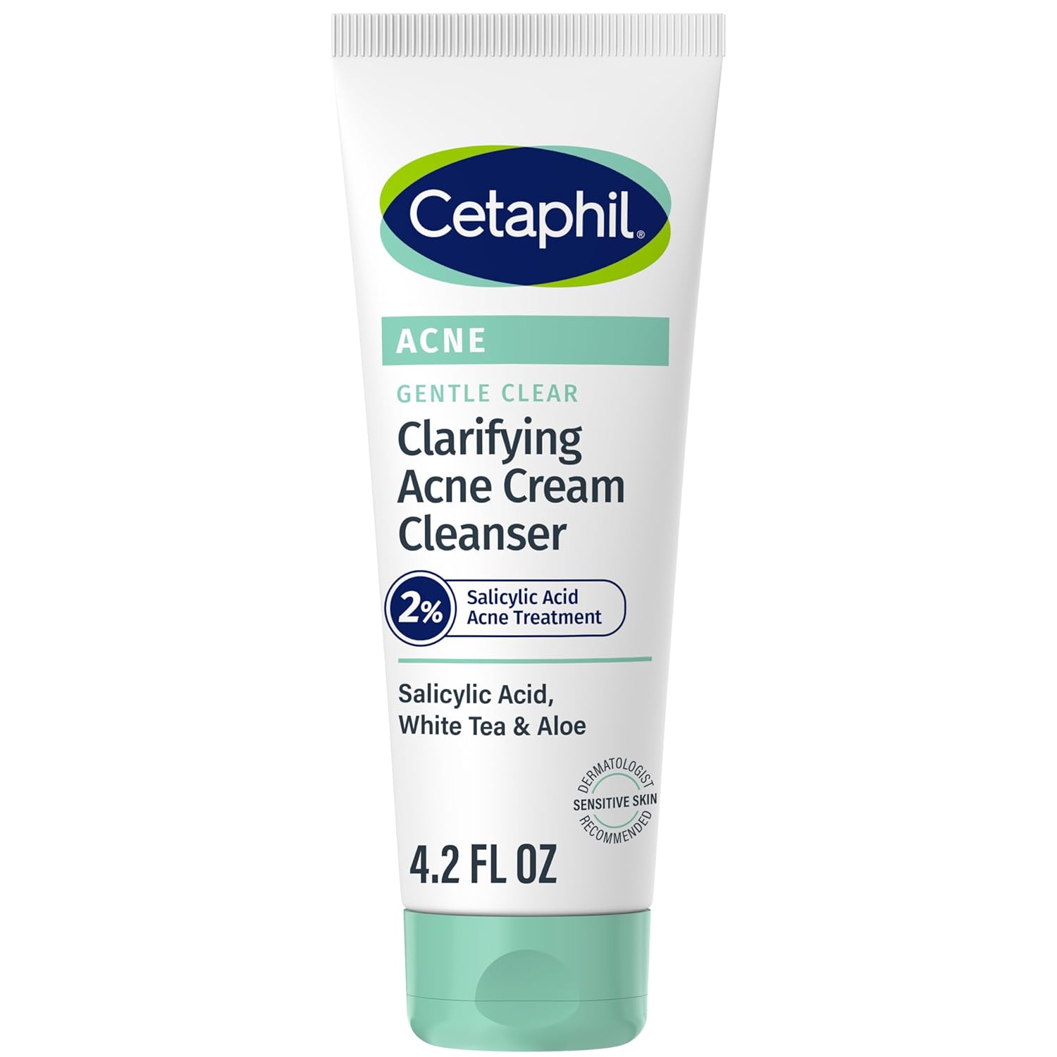 Cetaphil Acne Face Wash, Gentle Clear Clarifying Acne Cream Cleanser with 2% Salicylic Acid, Deep Cleans & Treats Acne Prone Skin, Skin Care for Sensitive Skin, 4.2oz-0