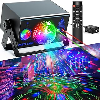 Sound Activated LED Disco Ball with Remote Control - For Parties, Clubs, and Home Decor