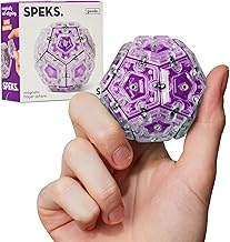 Speks Geode Sphere Magnetic Fidget Toy for Adults | Quiet Adult Sensory Toy for Stress Relief & Anxiety, Office Desk Toy & Top Gadget Gift Idea | Quartz, 12-Piece Set