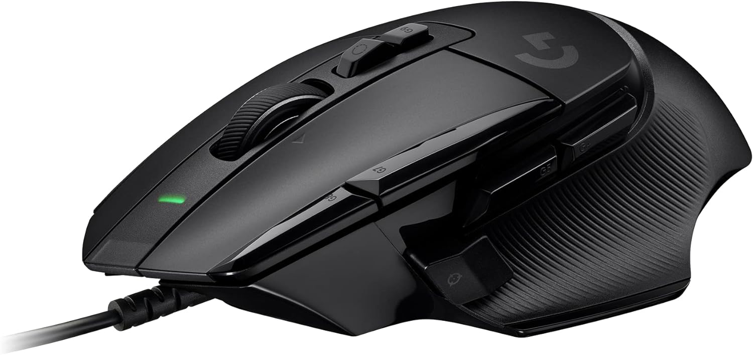 Logitech G502 X Wired Gaming Mouse - LIGHTFORCE hybrid optical-mechanical primary switches, HERO 25K gaming sensor, compatible with PC - macOS/Windows - Black-0