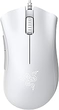 Razer DeathAdder Essential Gaming Mouse: 6400 DPI Optical Sensor - 5 Programmable Buttons - Mechanical Switches - Rubber Side Grips - Mercury White