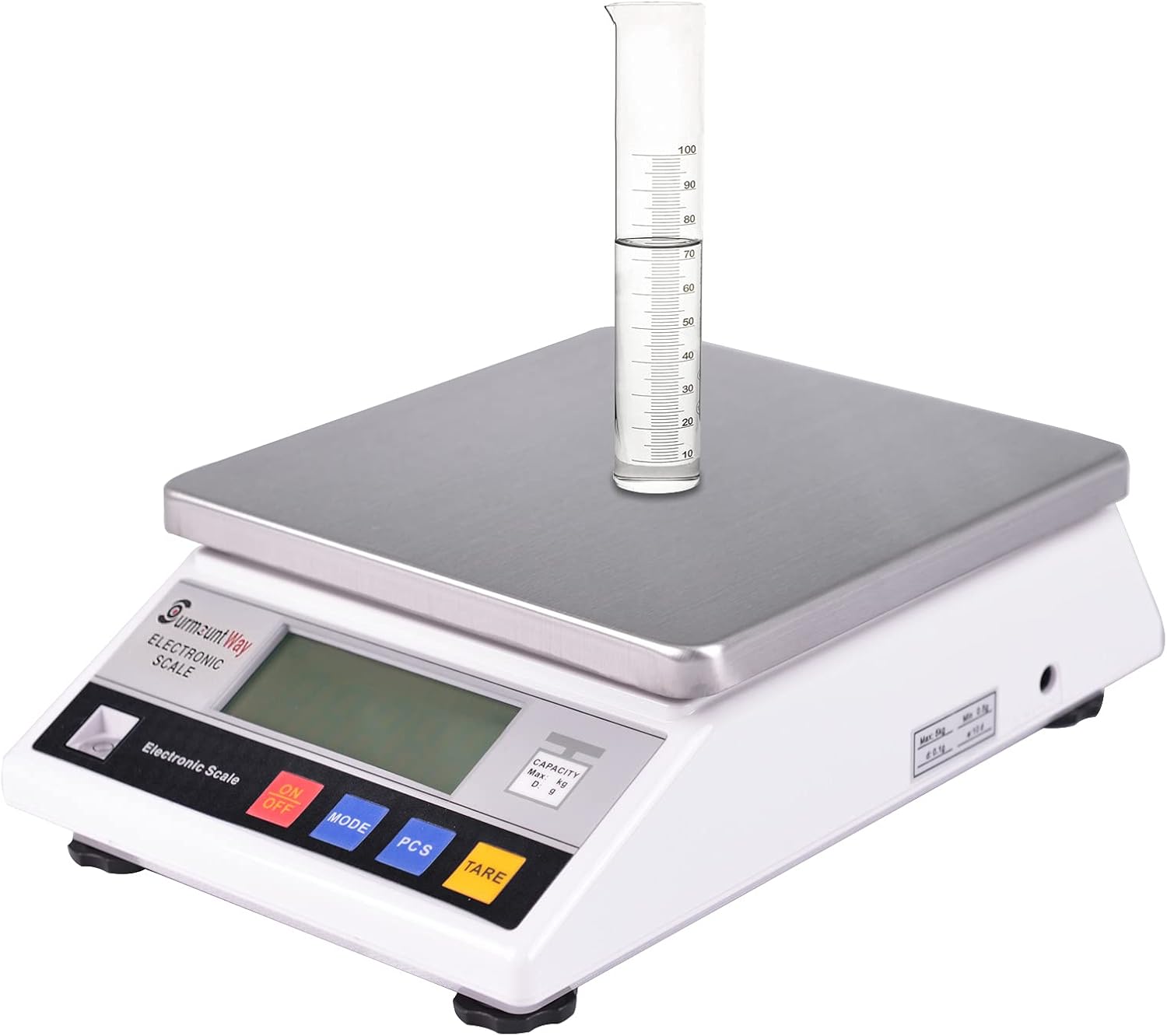 SurmountWay High Precision Scale 6kg x 0.1g Accurate Digtal Laboratory Lab Industrial Scientific Electronic Scale Commerical Counting Kitchen Scales Jewelry Gold Analytical Weighing(6000g,0.1g)-0