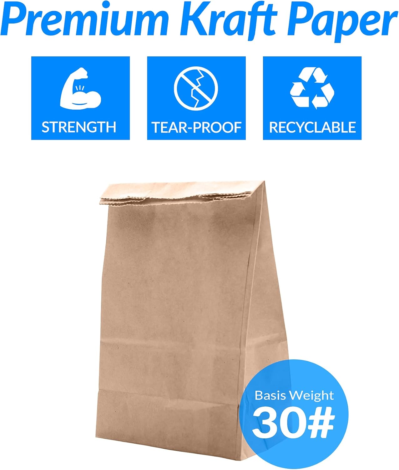 Reli. Paper Lunch Bags, 4 Lb | 500 Pcs - Bulk | Brown Paper Bags 4 lb Capacity | Kraft Paper Lunch Bags/Small Grocery Bags | Brown Paper Sacks for Snacks, Crafts, Lunch | Brown/Kraft-2