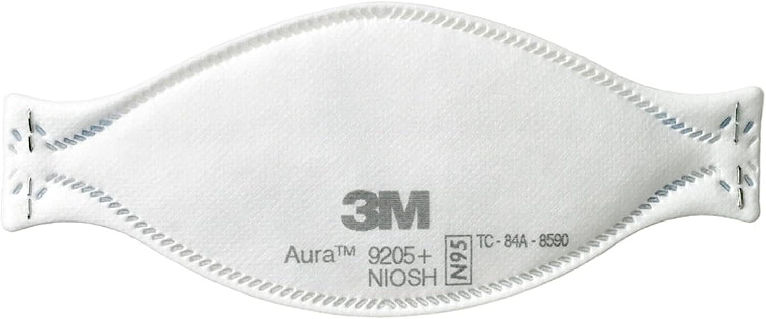 3M Aura Particulate Respirator 9205+ N95, Lightweight, 3 Panel Designed Helps Provide Comfortable and Convenient Respiratory Protection, 3-Pack-13