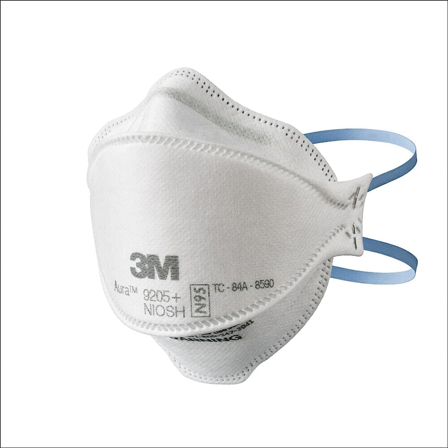 3M Aura Particulate Respirator 9205+ N95, Lightweight, 3 Panel Designed Helps Provide Comfortable and Convenient Respiratory Protection, 3-Pack-9