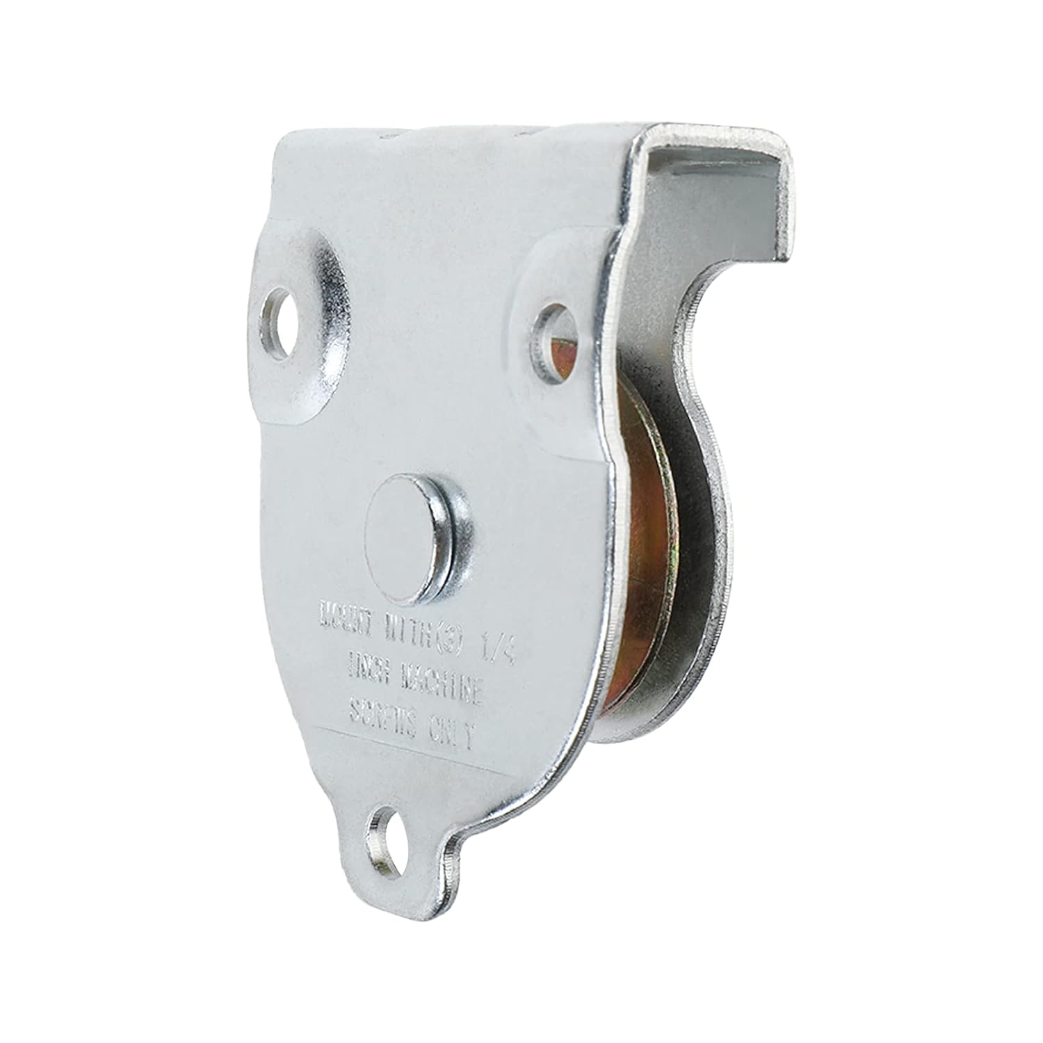 Ceiling Mount Single Pulley 1-1/2 Inch Wall Mount Pulley Ceiling Pulley for 3/8" Wire or Rope, Pack of 6-5