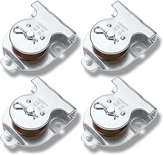 Ceiling Mount Single Pulley 1-1/2 Inch Wall Mount Pulley Ceiling Pulley for 3/8" Wire or Rope, 4 Packs (1)