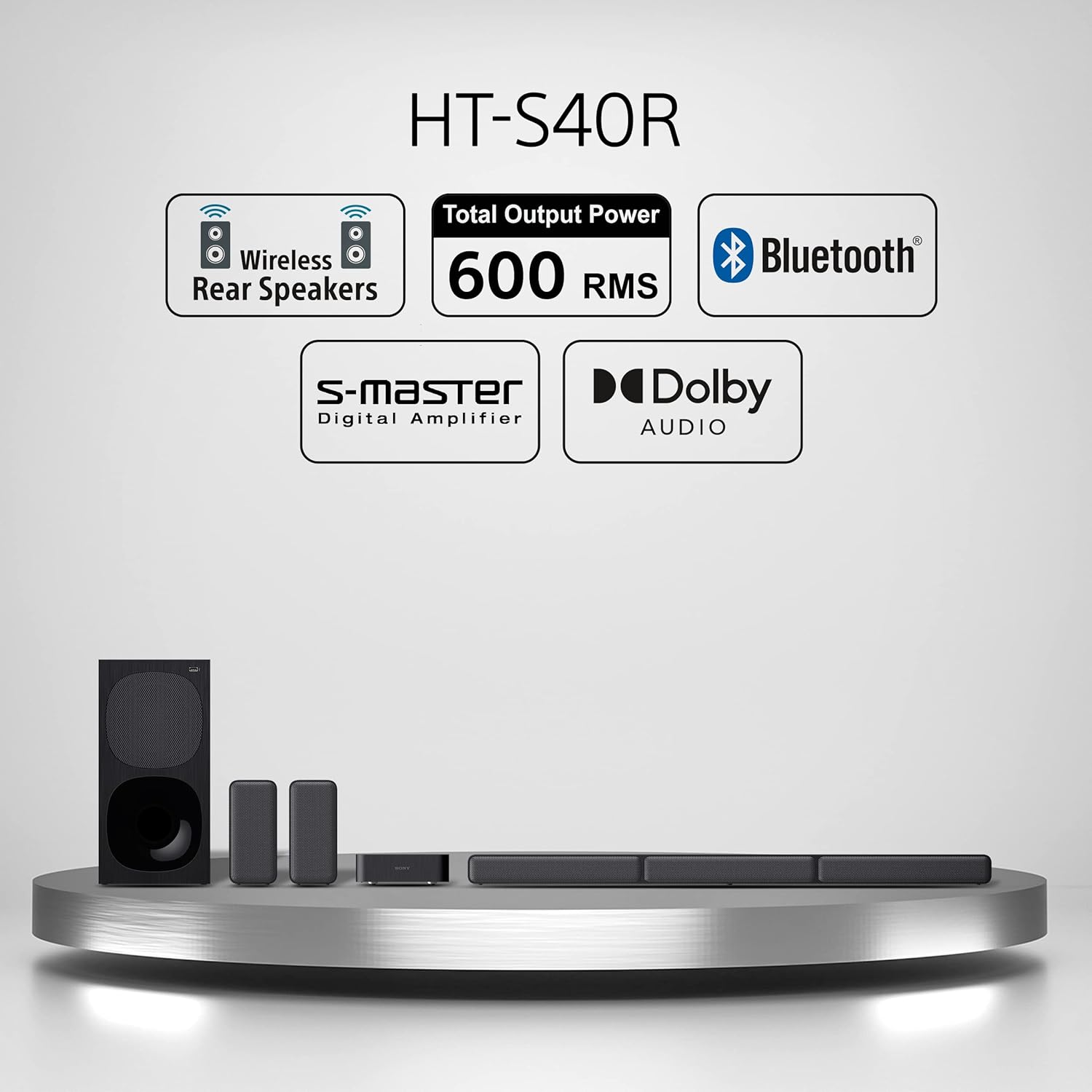 Sony HT-S40R 5.1ch Home Theater Soundbar System,black-1