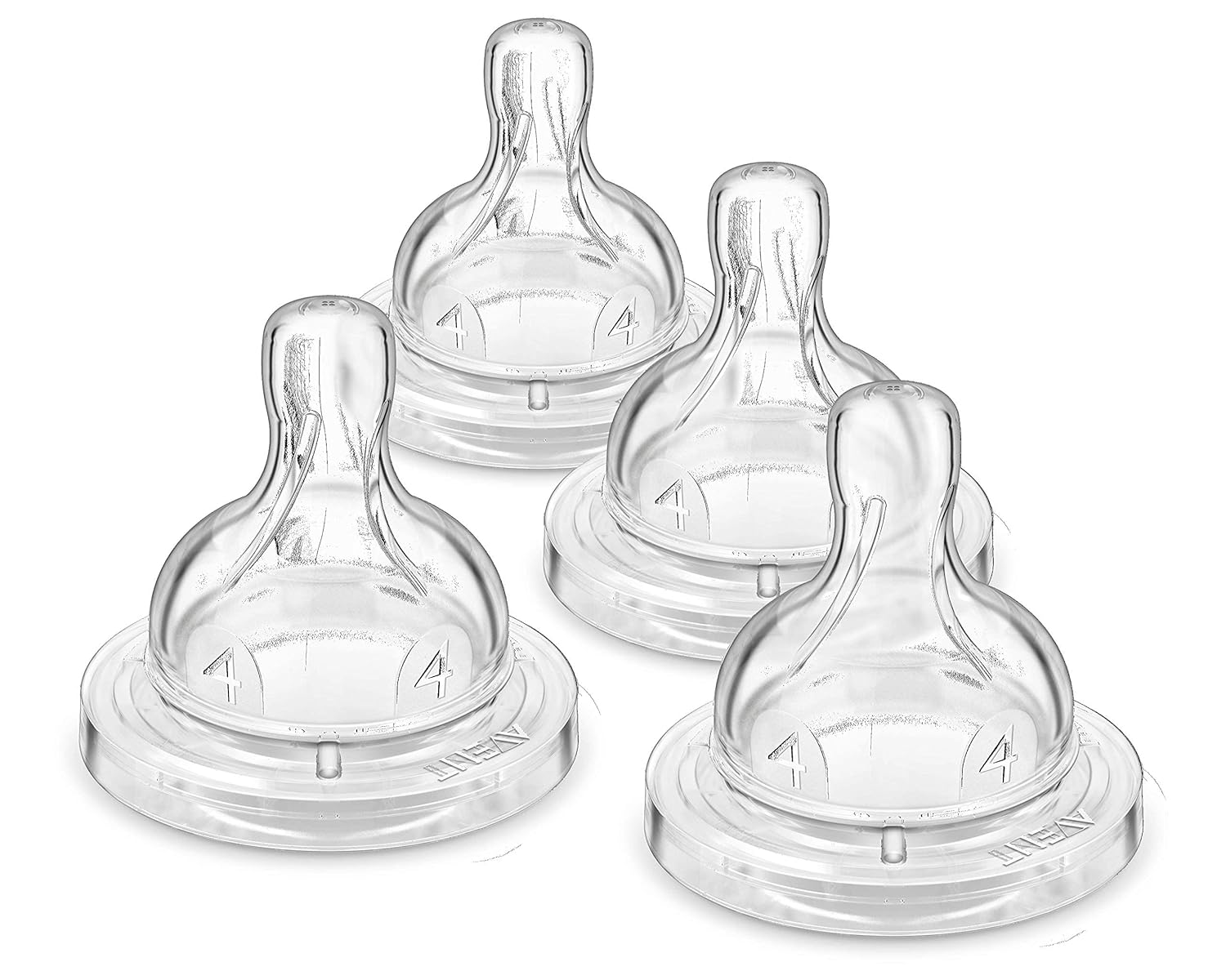 Philips AVENT Anti-Colic Baby Bottle Flow 4 Nipple, 4pk, SCY764/04-0