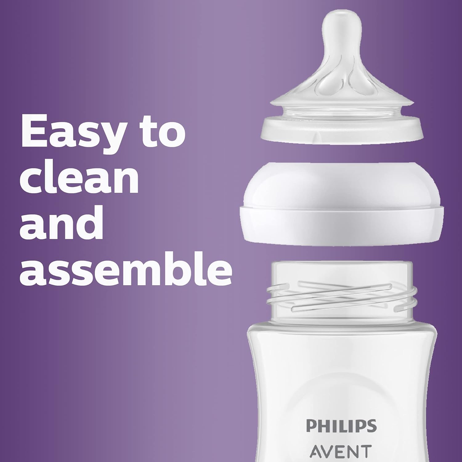 Philips AVENT Natural Response Baby Bottle Nipples Flow 3, 1M+,SCY963/04 , 4 Count (Pack of 1)-6