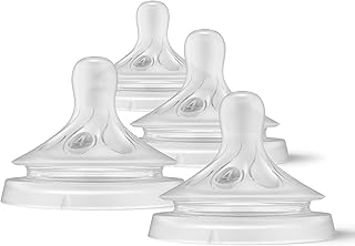 AVENT Philips Natural Response Baby Bottle Nipples Flow 4, 3M+, 4pk, SCY964/04