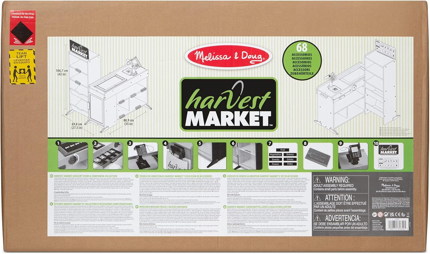 Melissa & Doug Harvest Market Grocery Store and Companion Collection Accessories-7