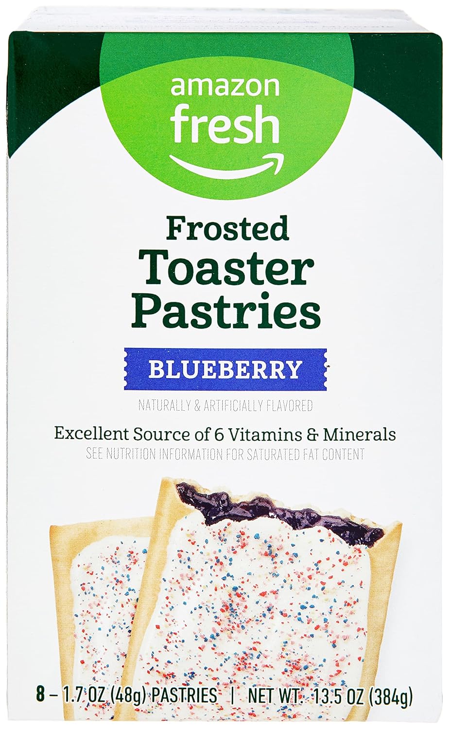 Amazon Fresh, Frosted Blueberry Toaster Pastries, 8 Count-0