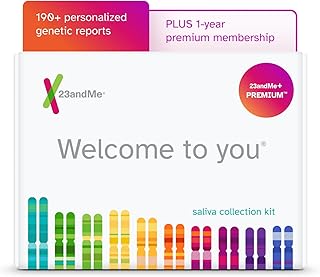 23andMe+ Premium Membership Bundle - DNA Kit with Personal Genetic Insights Including Health + Ancestry Service Plus 1-Year Access to Exclusive Reports (Before You Buy See Important Test Info Below)