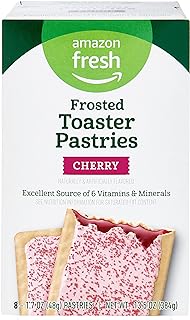 Amazon Fresh, Frosted Cherry Toaster Pastries, 8 Count