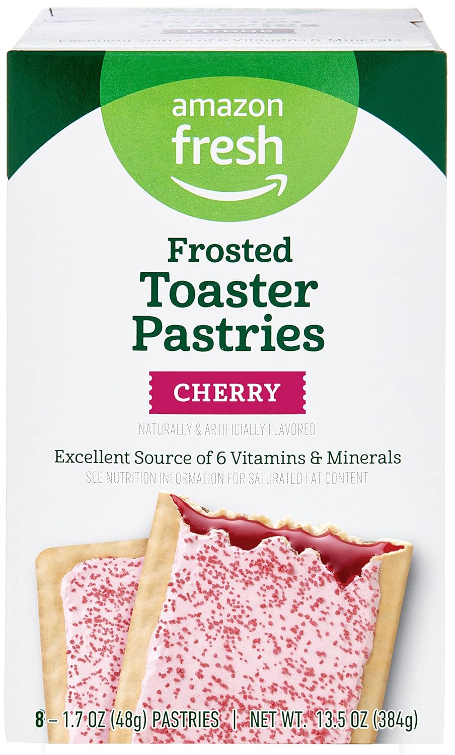 Amazon Fresh, Frosted Cherry Toaster Pastries, 8 Count-0