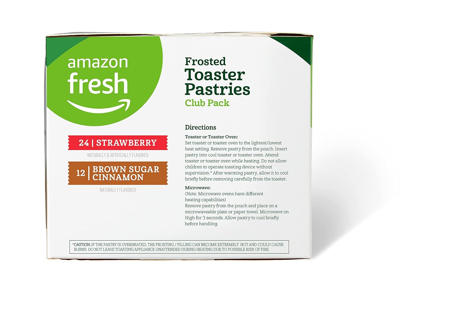 Amazon Fresh Frosted Toaster Pastries Club Pack (24 ct Strawberry & 12 ct Brown Cinnamon Sugar)-1