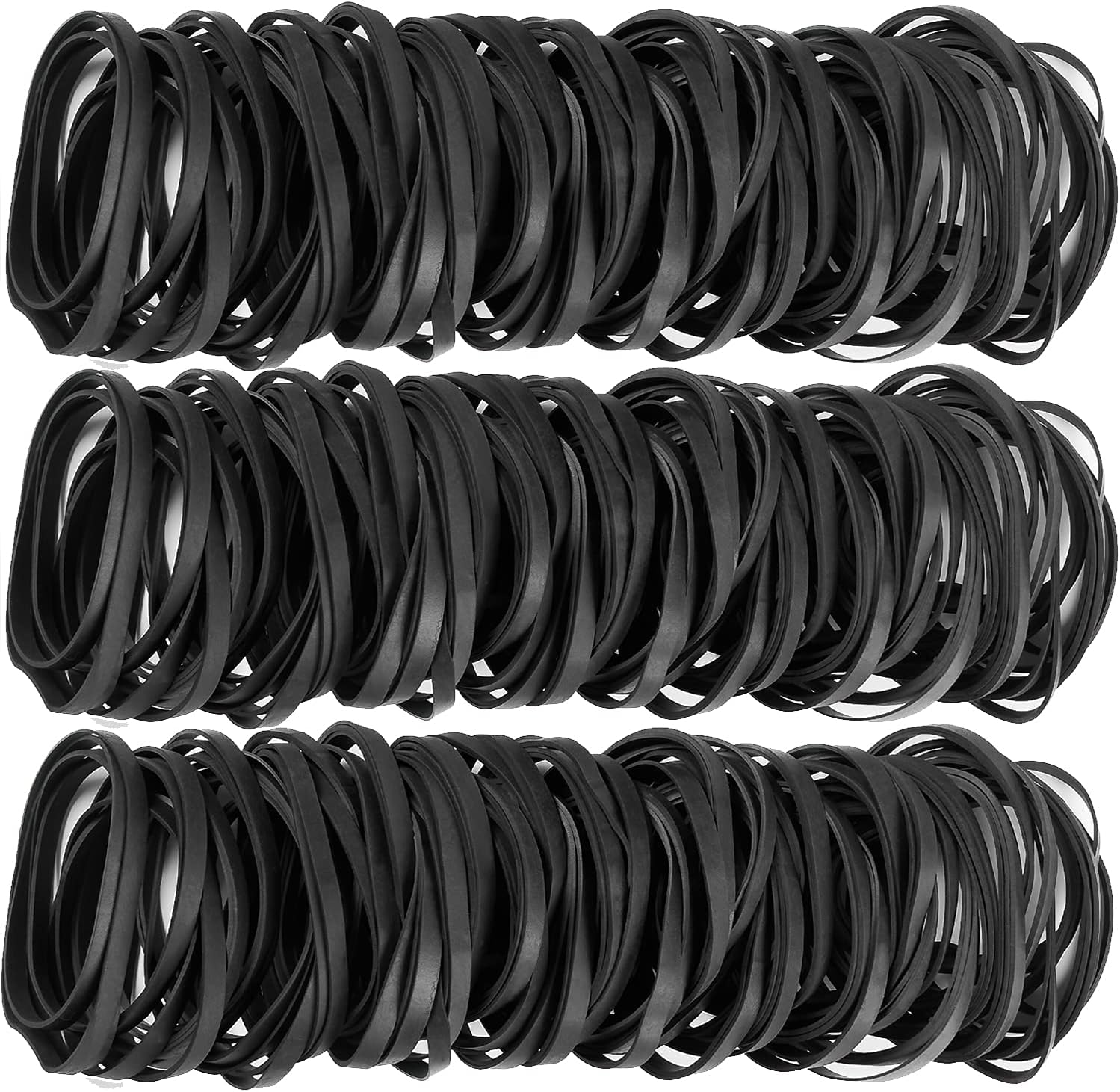 AMUU Rubber Bands Black Size 64 Rubber Band Tactical Rubber Bands 110PACK #64 rubber band for Office Supply Home money File Folders Strong Elastic Rubber Bands-2