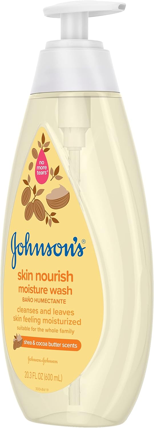 Johnson's Baby Skin Nourishing Moisture Baby Body Wash with Shea & Cocoa Butter, Hypoallergenic & Tear Free Baby Bath Wash, Paraben-, Dye-, Sulfate & Phthalate-Free, 20.3 fl. oz-11