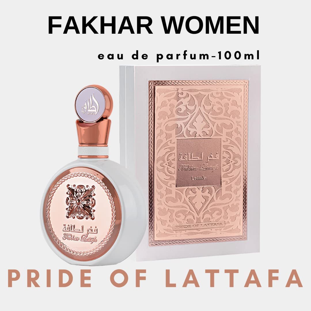 Lattafa Fakhar for Women Eau de Parfum Spray, 3.4 Ounce-3