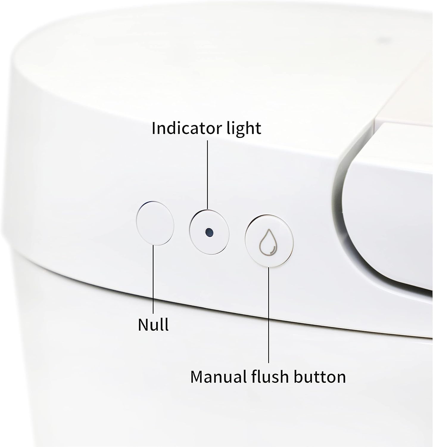 R&T Tankless Smart Toilet Touchless Auto Flush 1.28-GPF Battery-Operated One-Piece HET Intelligent Toilet for Bathroom-3