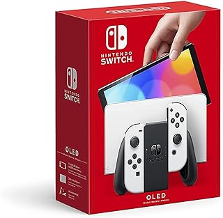 Nintendo Switch (OLED model) with White Joy-Con