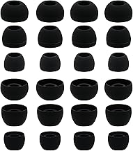 12 Pairs Silicone Replacement Earbud Ear Buds Tips Compatible with Skullcandy Sesh Evo and Other 3.8mm to 5.5mm Nozzle Earbuds Earphones, S/M/L Black